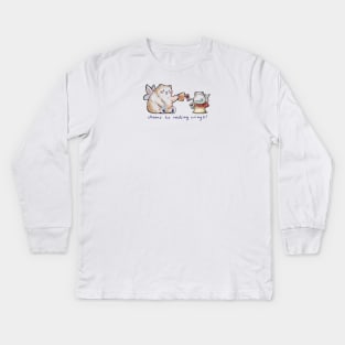 Cheers to resting wings Kids Long Sleeve T-Shirt